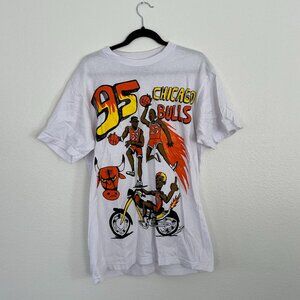 Rare 1995 Chicago Bulls Illustrated shirt by Cheatin' Snakes